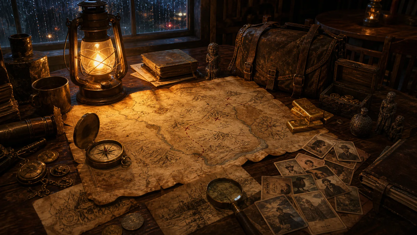 RDR2 Explorer Challenges and Treasure Map Route
